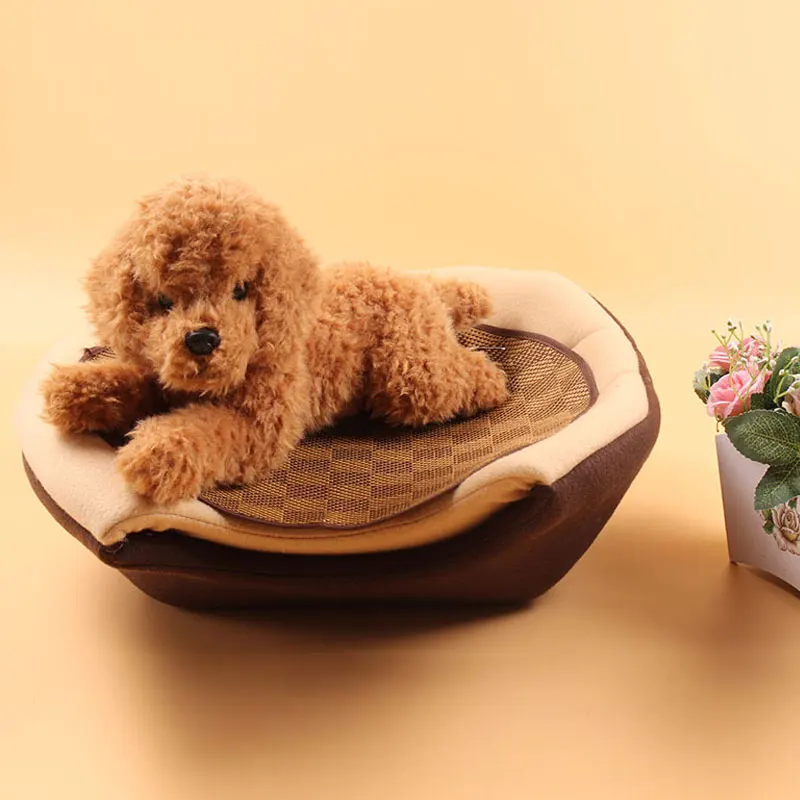 Высокое качество зима Кошка Собака Кровать Дом складной мягкий теплый животное