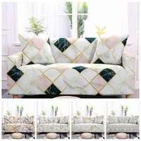 marble style stretch slipcovers sectional elastic stretch cover for living room couch cover l shape armchair cover 1234 seat