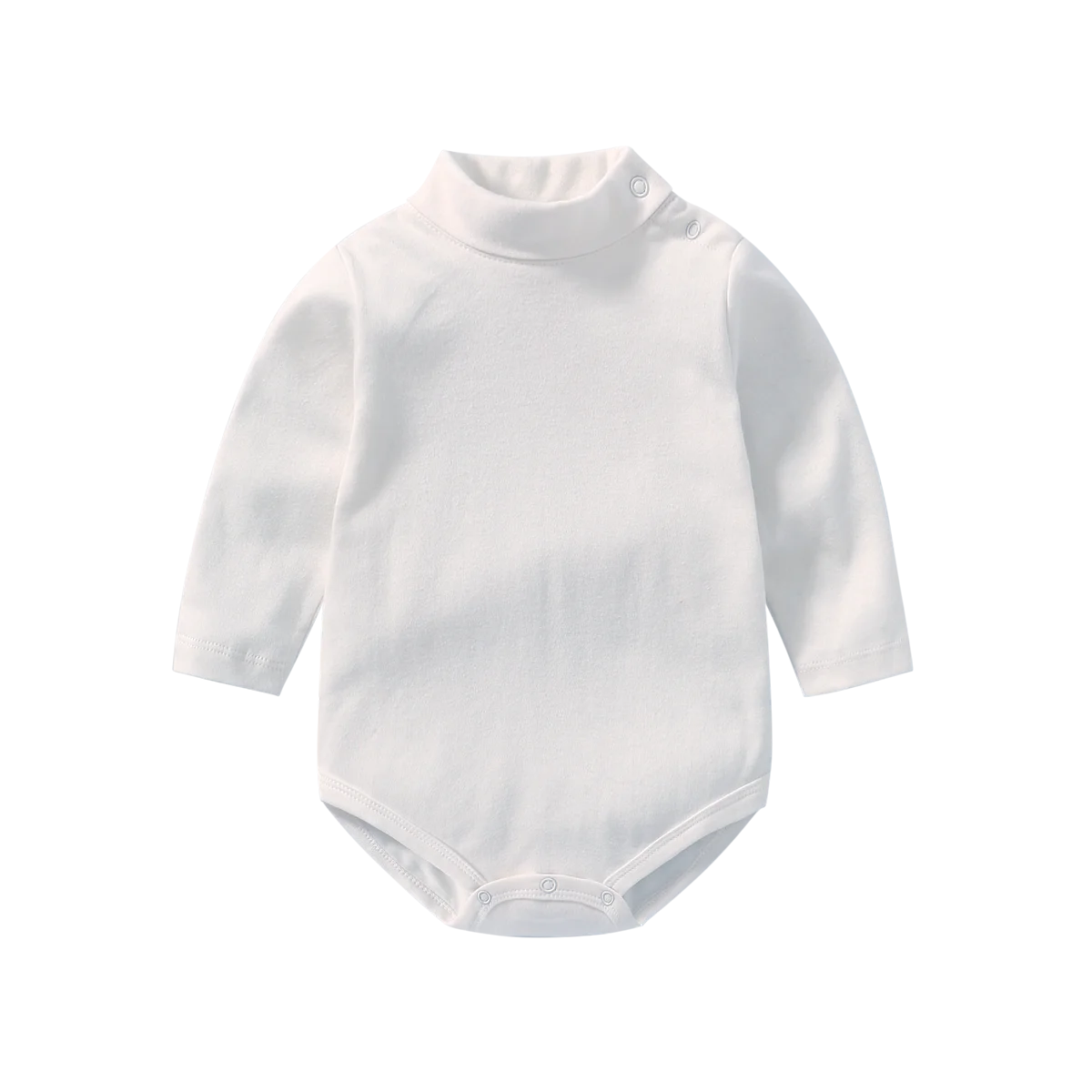 White Костюм для новорожденных девочек; боди Bebe с высоким воротником и длинными рукавами для малышей; боди для новорожденных; хлопковое боди для мальчиков и девочек; одежда для близнецов; комбинезон для малышей - Цвет: White