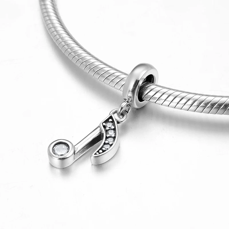 Бусины из серебра 925 пробы с фианитом для самостоятельного изготовления