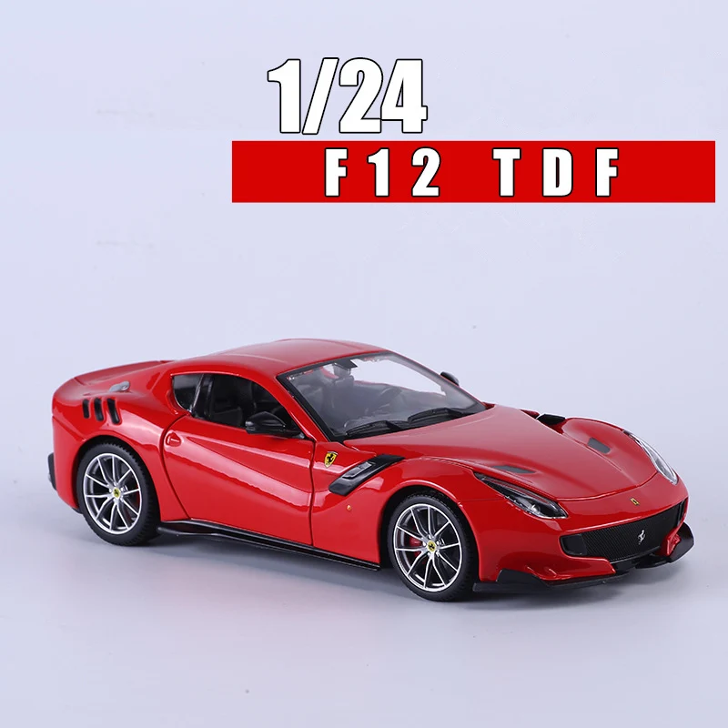 F12TDF Bburago 1:24 Ferrari 599GTO модель автомобиля литье под давлением Металлическая Модель Детская игрушка бойфренд подарок имитация сплава автомобиль коллекция - Цвет: F12TDF