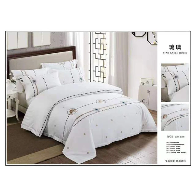 3/4Pcs Grey white Bed Sheet Pillowcase Duvet cover set Luxury 60S Egyptian cotton queen king double size Bedding linen | Дом и сад