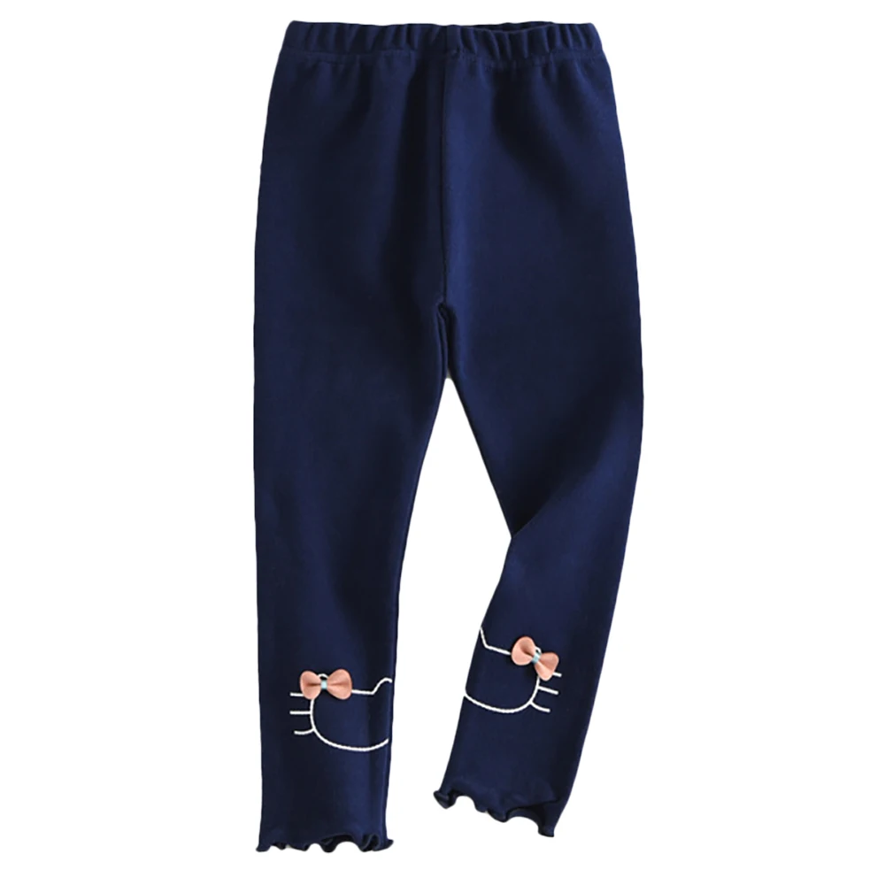 

Детские леггинсы Teenster, Осенние штаны с бантом, милые корейские наряды для девочек, брюки для девочек с принтом в виде кошки