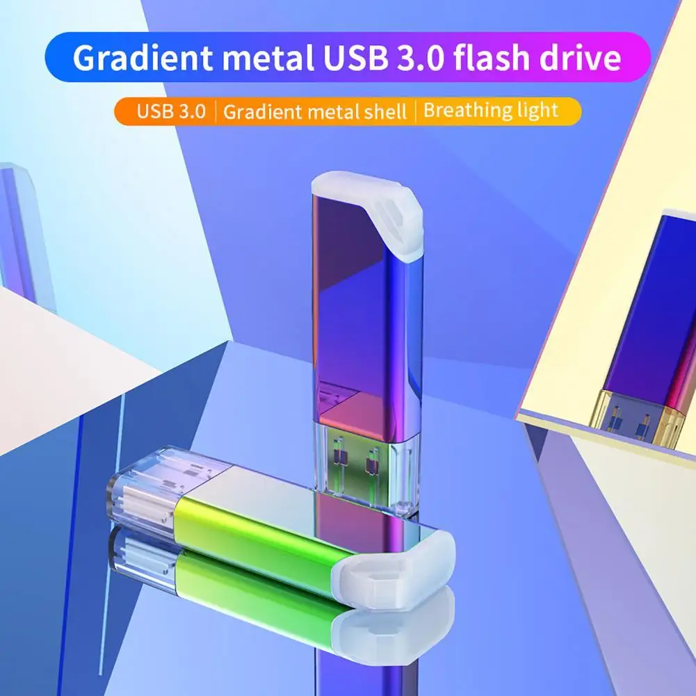 

USB 3,0 8GB/16GB/32GB/64GB/128GB USB Водонепроницаемый градиент мини наклонная хвост металлический флеш-накопитель для компьютера