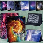 Для Amazon Kindle 8 201610 2019Paperwhite 1234, печатный узор серии Star Space, защитный чехол-подставка + ручка