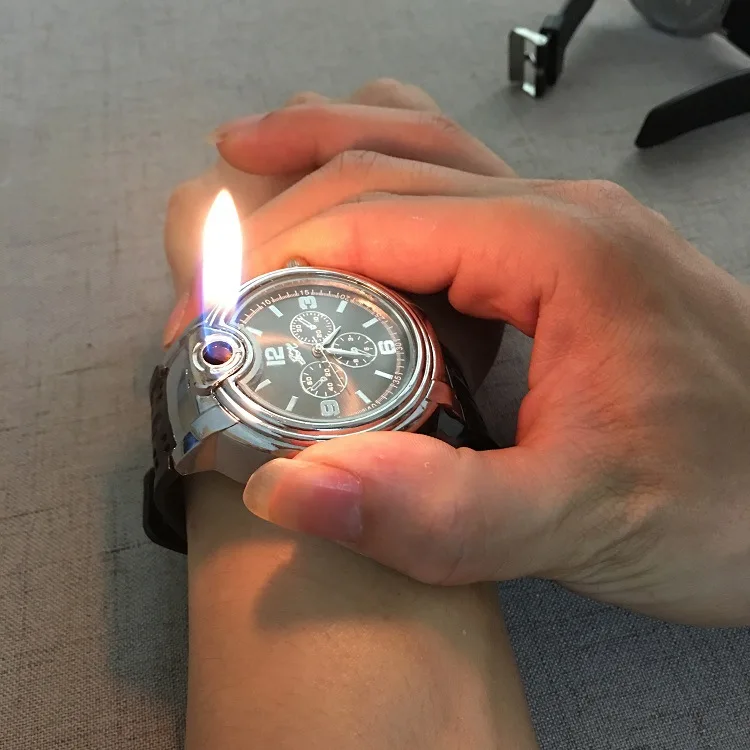 Надувная Бутановая Зажигалка для часов 1 шт. металлическая зажигалка сигарет без