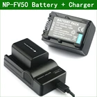 NP-FV50 NP FV50 NPFV50 цифровой Камера Батарея + Зарядное устройство для Sony NP FV30 FV40 FV70 FV100 FV50A FV70A FV100A DCR SR15 SR21