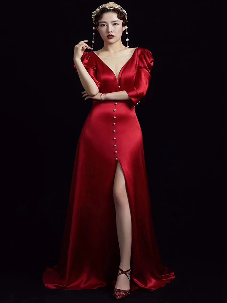 

MNGRL New Simple Wedding Dress Backless Sleeveless Design Chiffon Lace Bride Dresses Princess Dress Plus Size Tailor-made