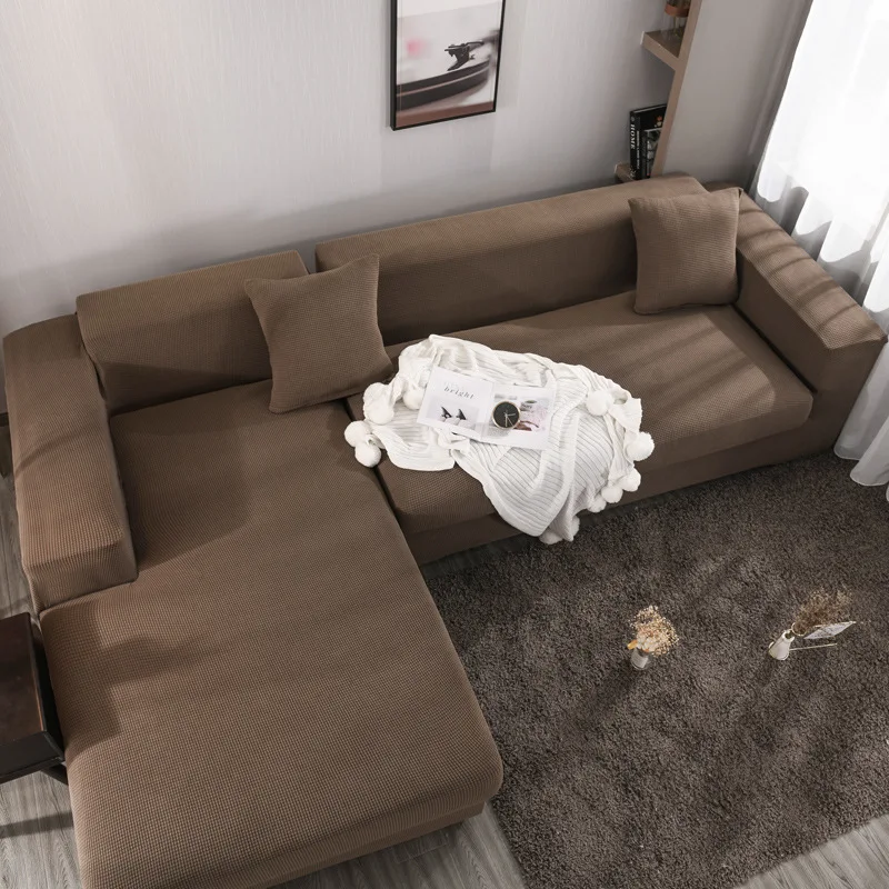 

Stretch Sofa Cover for living room Slipcovers Elastic All-inclusive Couch Case for Different Shape Sofa L-Style Sofa Case