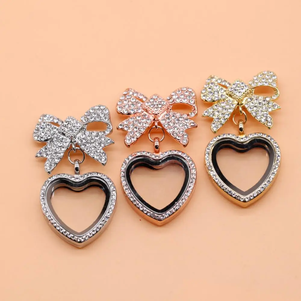 Брошь-медальон с сердцем и жемчугом для детей | Украшения аксессуары