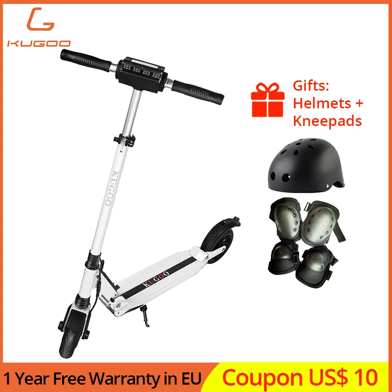 ЕС нет налога KUGOO S1 patinete Electronic adulto скутер plegable 350 Вт Мотор Складной 8 дюймов шина тормозной расстояние 4 м 120 кг нагрузка
