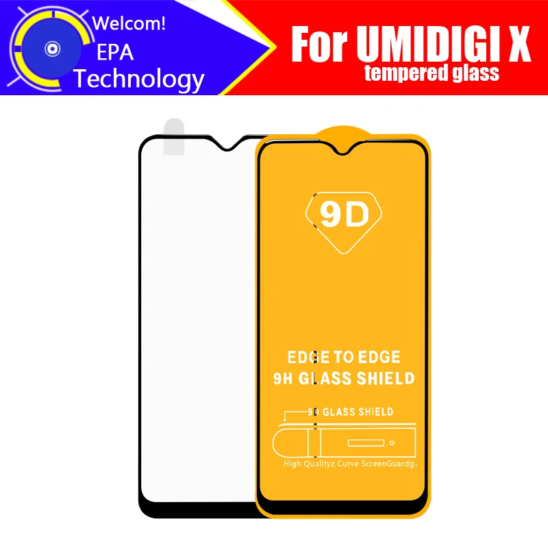 6 35 дюймовое закаленное стекло UMIDIGI X 100% оригинальная Премиум 9H 2.5D Защитная пленка