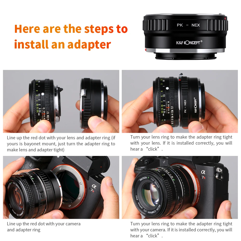 K &amp F Concept адаптер для крепления объектива Pentax PK крепление Sony NEX E-Mount Camera камеры с