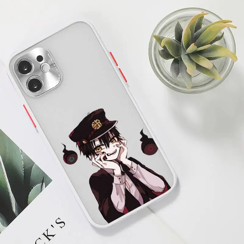 

Jibaku Shounen Hanako kun anime Phone Case For iPhone 12 11 Mini Pro XR XS Max 7 8 Plus X Matte transparent White Cover
