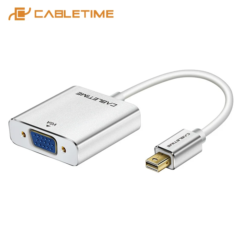 Переходник CABLETIME Mini DisplayPort VGA Thunderbolt DP Папа мама для 1080P HDTV Macbook/iMac Pro C093|Кабели VGA| |