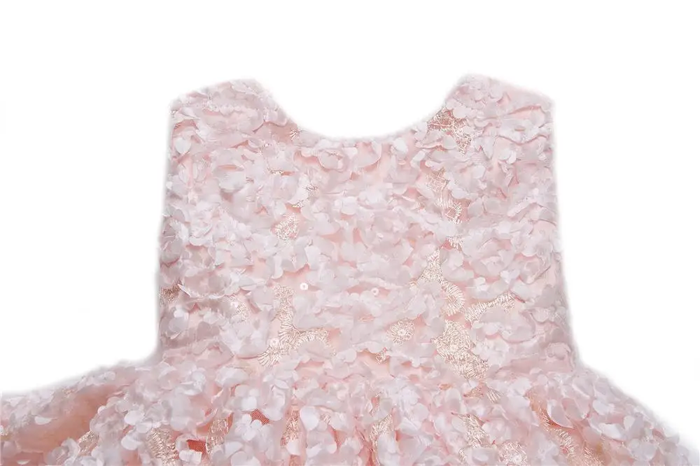 Наряд для 1-го 2-го дня рождения с цветами новорожденных девочек одежда крещения