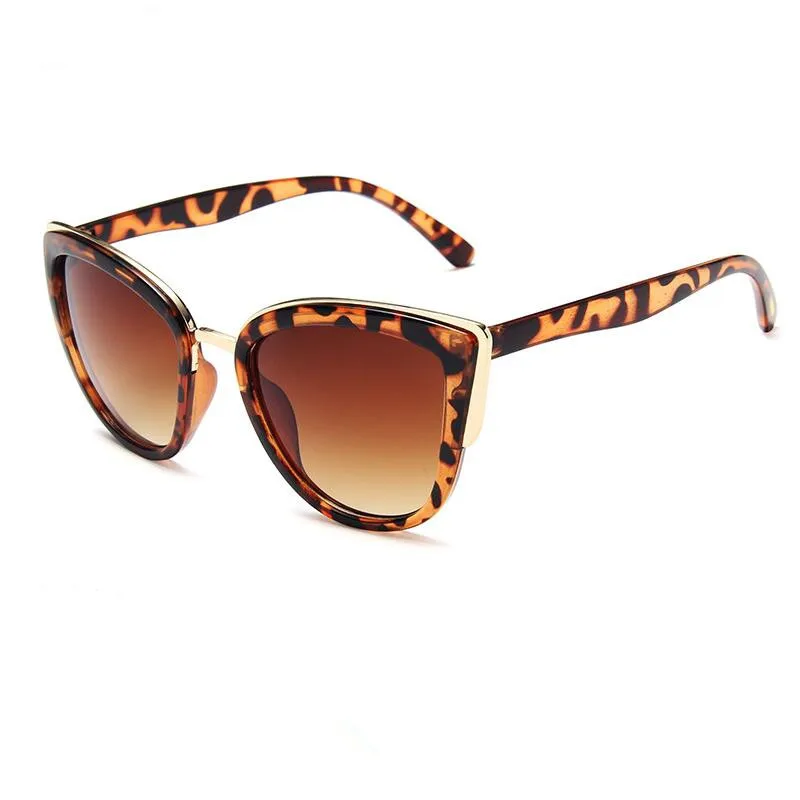

2019 New Cute Fashion Sexy Ladies Cat Eye Sunglasses Women Brand Designer Clear Glasses Sun Glasses for Female UV400