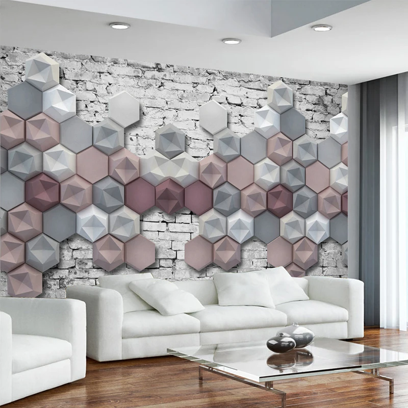 Пользовательские фотообои для гостиной спальни стен рельефная настенная плитка