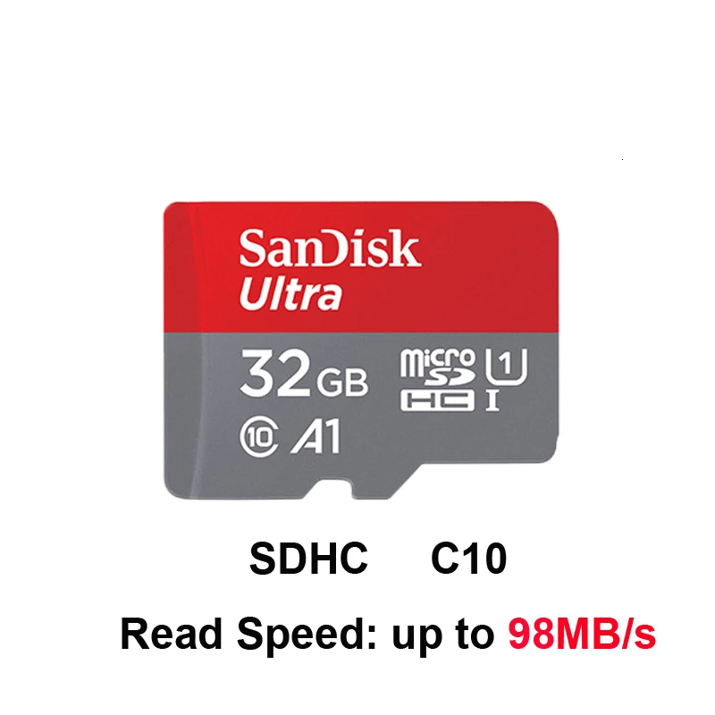 32GB Оригинальная карта Micro SD SanDisk 16 ГБ 32 ГБ 64 ГБ 128 Гб карта памяти Макс 98 Мб/с C10 U1 A1 флэш-карта памяти Micro SD для телефона компьютера - Емкость: 32GB