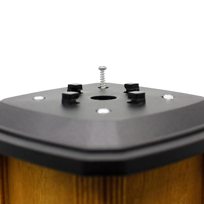 

4 Pack Solar Post Lights,LED Lighting Outdoor Post Cap Light for Fence Deck or Patio,Solar Powered Caps,Slate Black