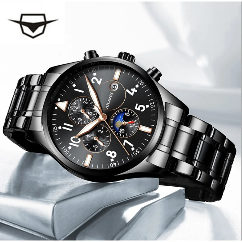 

2019 The latest design of the multi-function gear sport diving watch movements leisure fashion men's wrist watch men Automatic