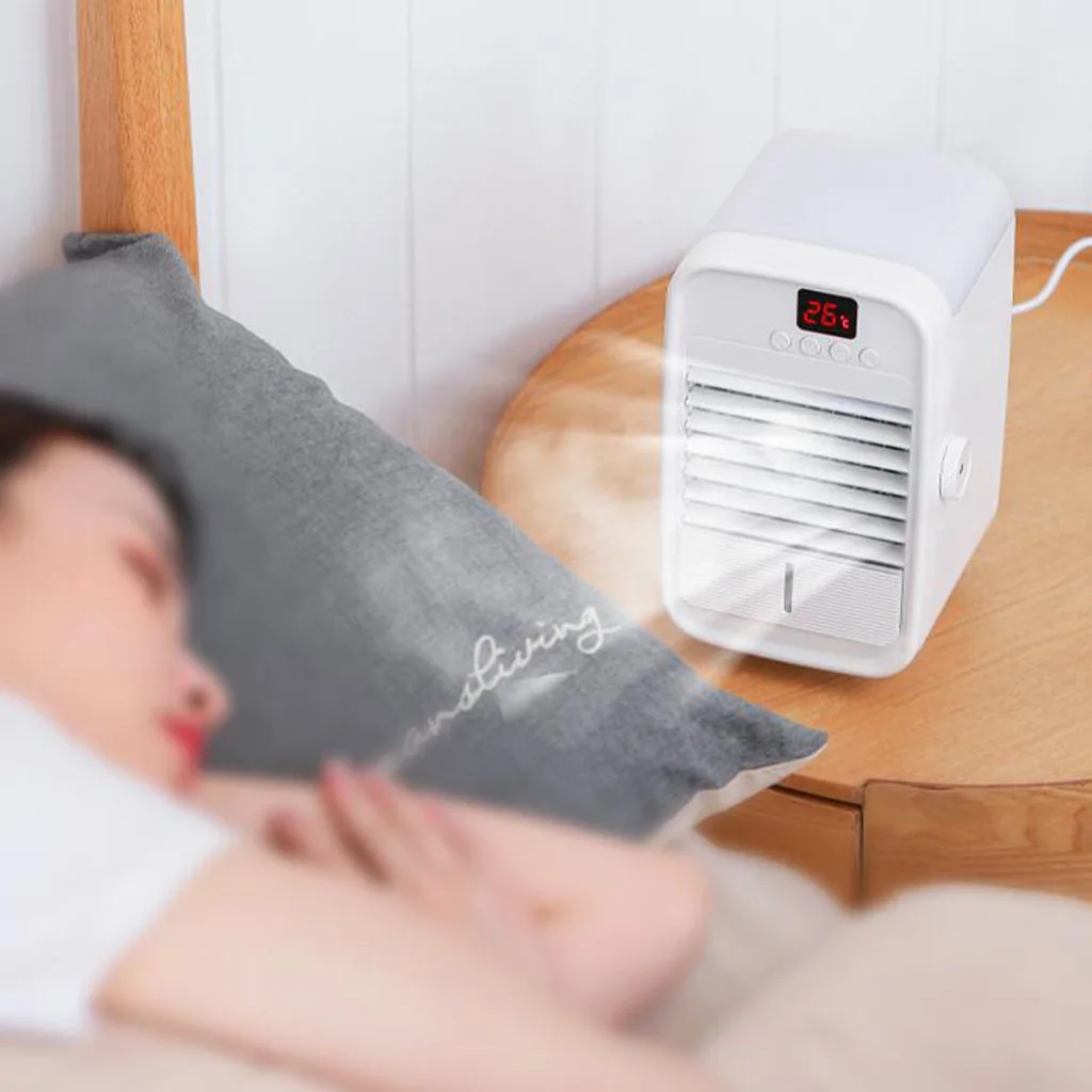 Мини-кондиционер охлаждающий мини-вентилятор для спальни Настольный охладитель