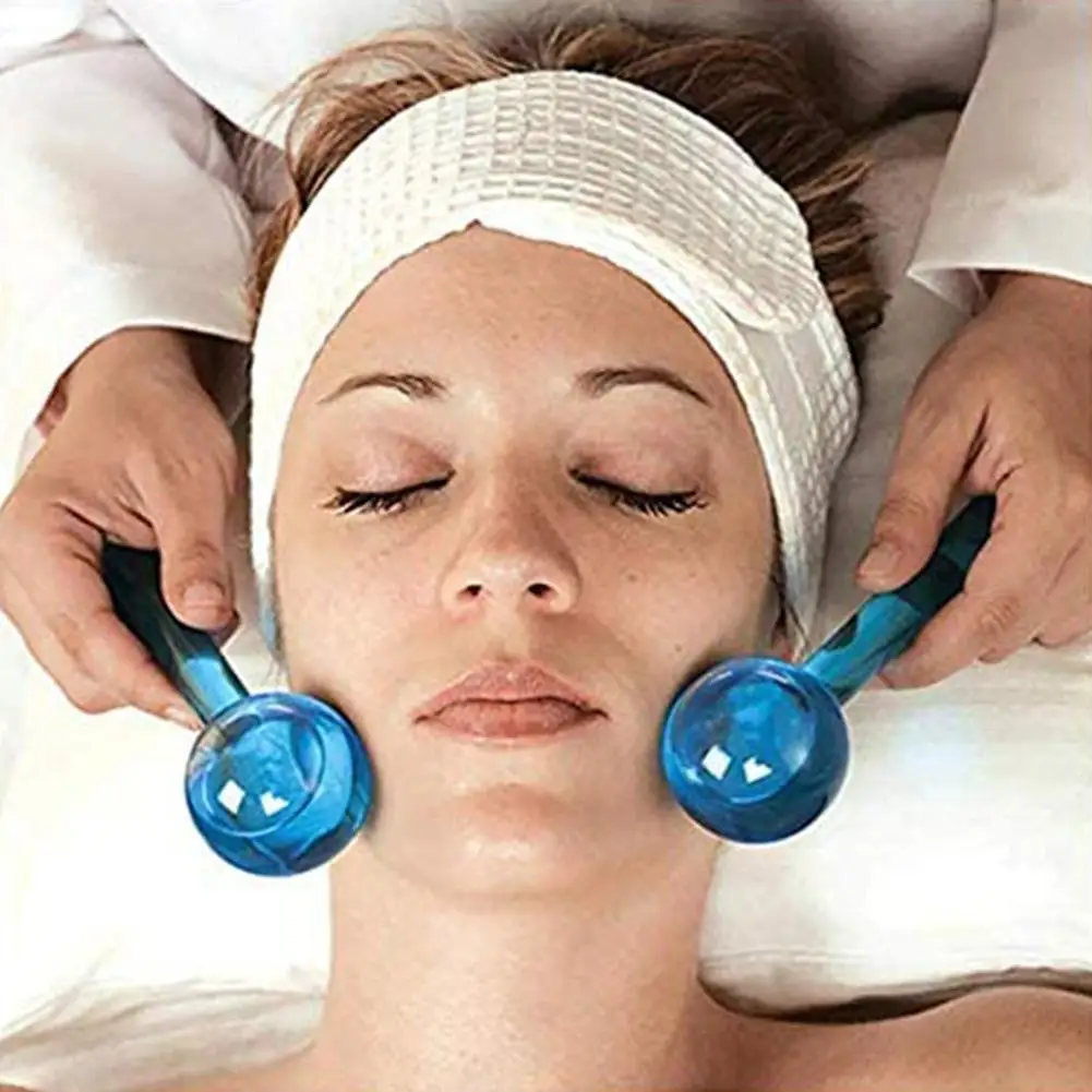 

Large Beauty Ice Hockey Energy Beauty Crystal Ball Cooling Skin Water Massage Face Ice Eye and Care Wave 2pcs/Box Globes I6H0