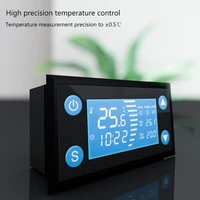 ac 110 220v smart thermostat with timer cool heat for incubator aquarium greenhouse temperature controller lcd display w1213
