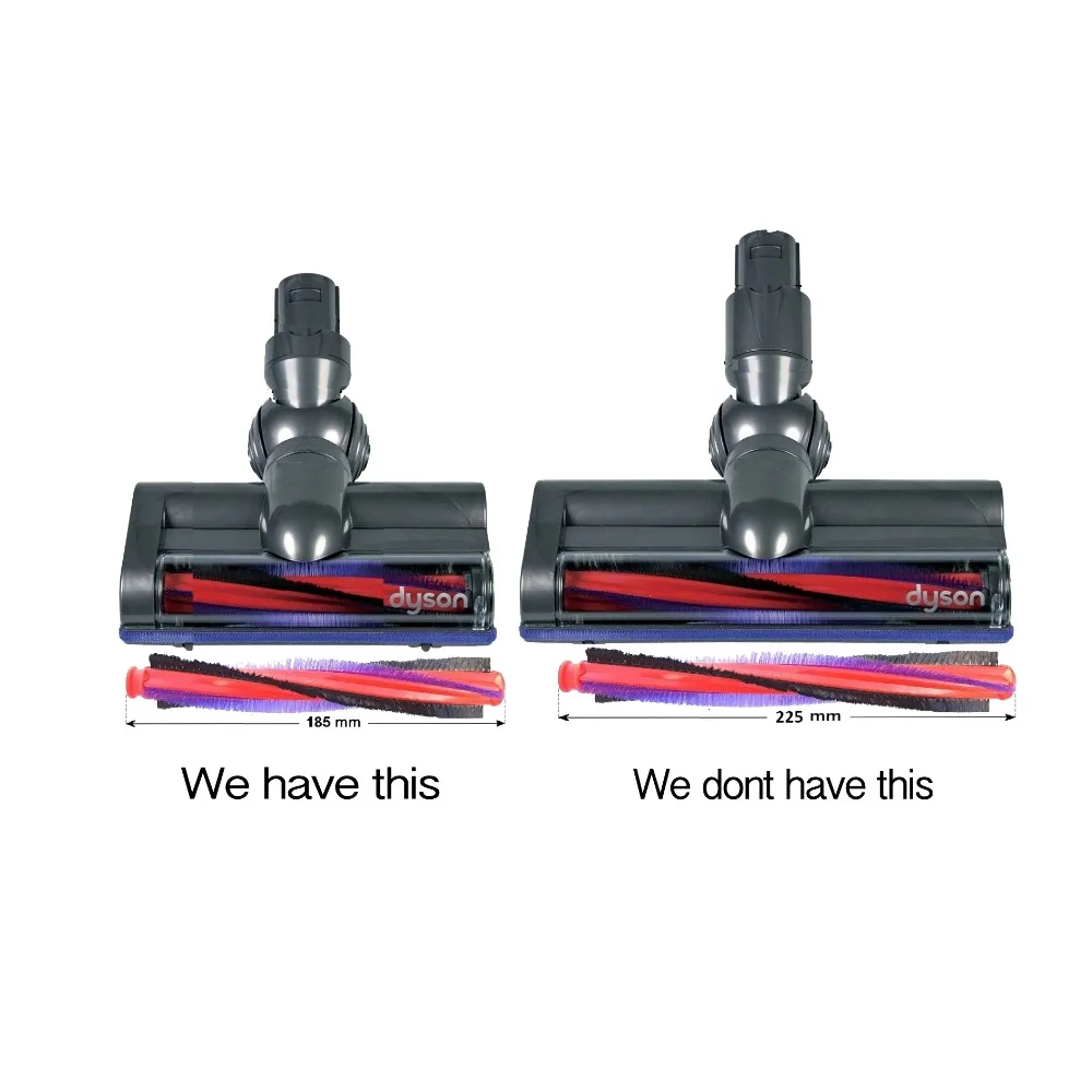 185 мм щетка с полиамидной щетиной для DYSON V6 щетка DC59 DC62 SV073 SV03 963830-01 Для Dyson 211 мм моторная головка узкий напольный инструмент только