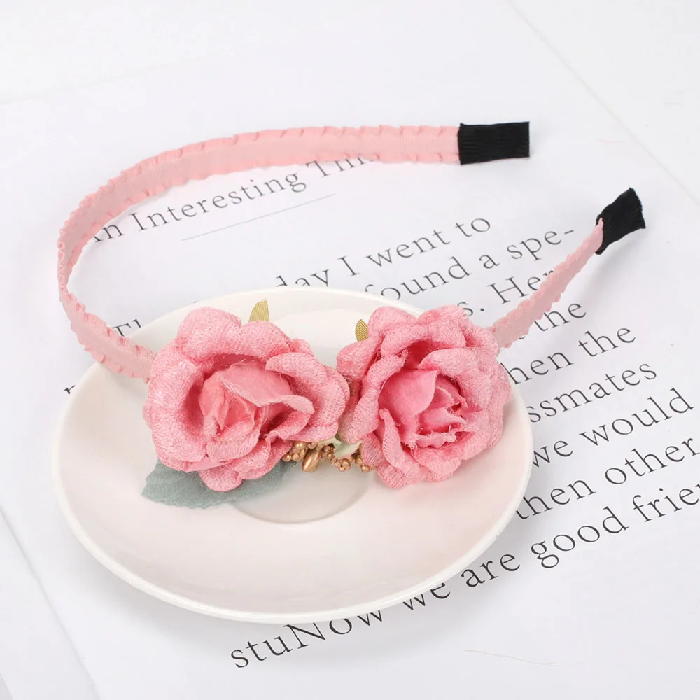 

ncmama Girls Hairband Pearl Flower Hair Accessories Hairbands Beautiful Hair Hoop Hair Princess Headbands Girls Hair Accessories