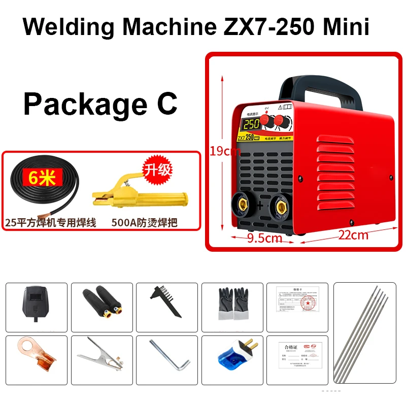 

110V-560V 9.5Kw/11.5Kw Zx7-250 Zx7-315 Arc Force Electric Welding Machine Mini/pro Lcd Digital Display Mma Igbt Inverter Welders