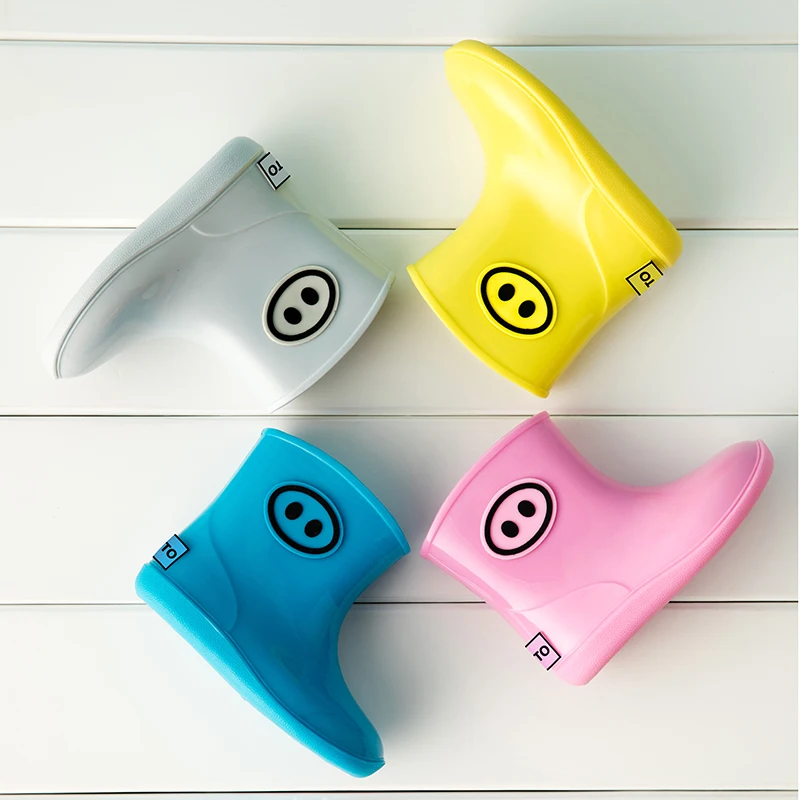 Детские непромокаемые сапоги мультяшный рисунок пятачка садовая обувь для