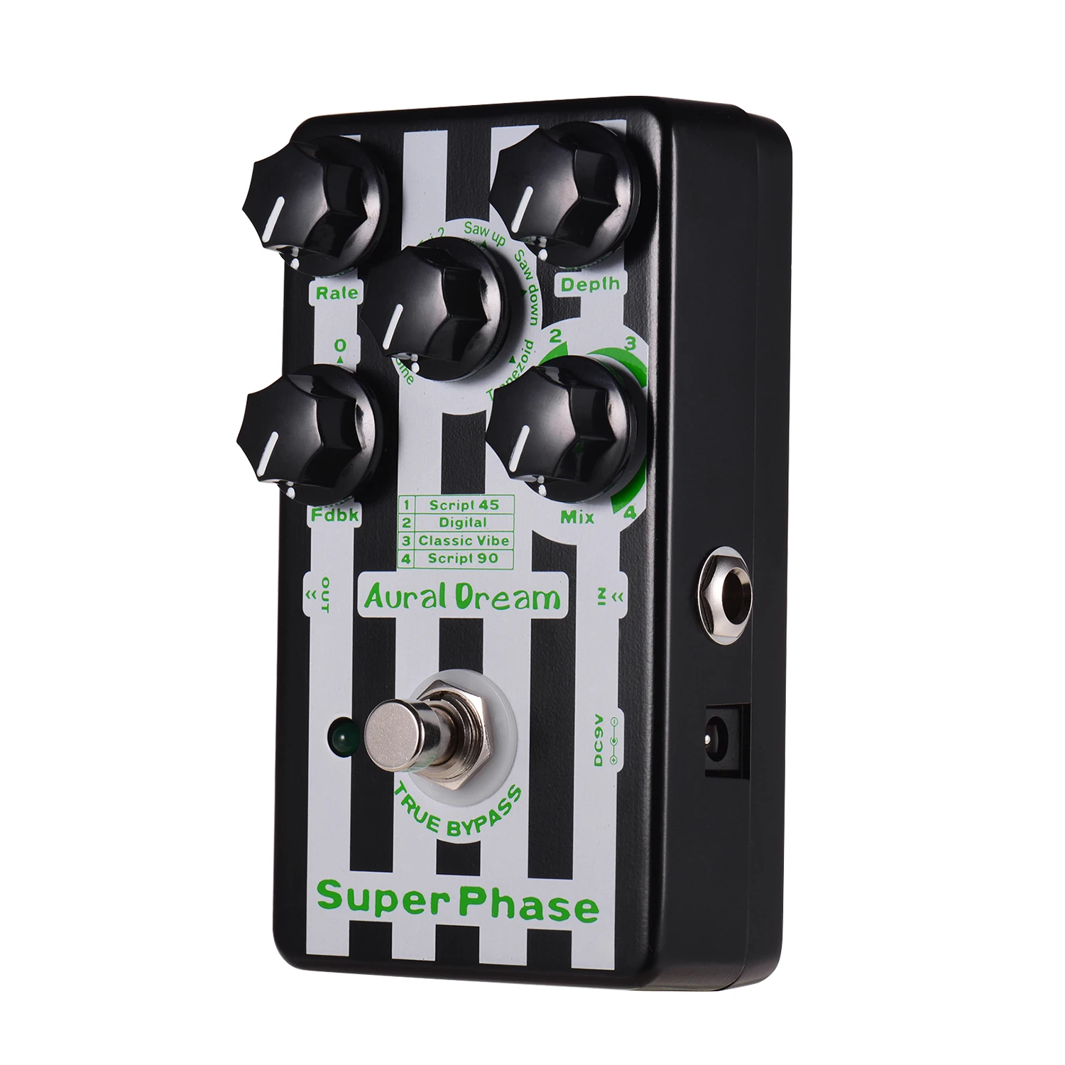 Слуховой мечта супер фазы PhaserDigital Задержка гитары педаль эффектов 4 режима