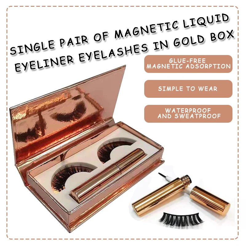 

3D Liquid Eyeliner Eyelashes Waterproof, Windproof and Blooming Eyelashes Manual Eyelashes 1 Pair Pack