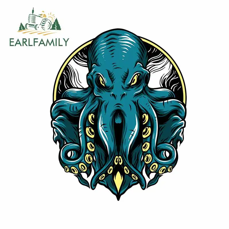 EARLFAMILY 13 см x 10 3 для дайвинга осьминог страшный мультяшный водонепроницаемый