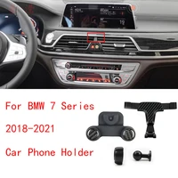 gravity car phone holder for 2018 2021 bmw 7 series auto interior accessories air vent mount mobile cellphone stand gps bracket