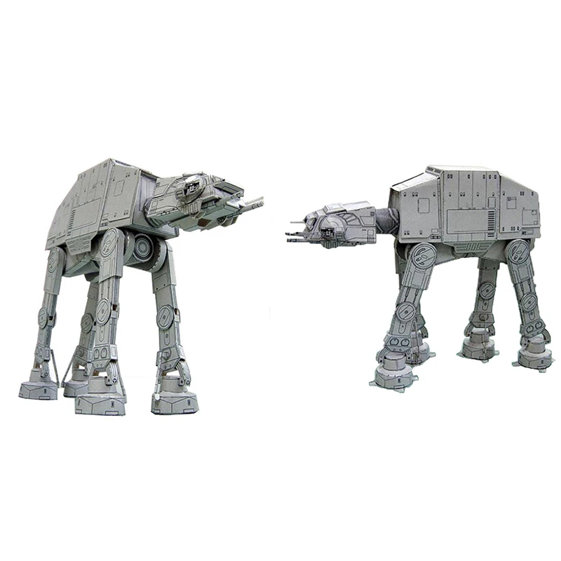 

20 см в длину, вездеходы, бронированные ходунки AT-AT, 3D бумажная модель, бумажные игрушки ручной работы