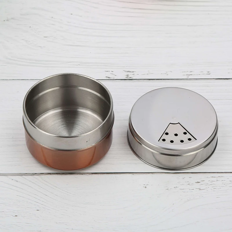 Горячая нержавеющая сталь крышка приправы горшок приправа бутылка стеклянная