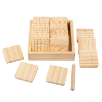 wooden grooved kids double sided alphabet studying children early educational toys