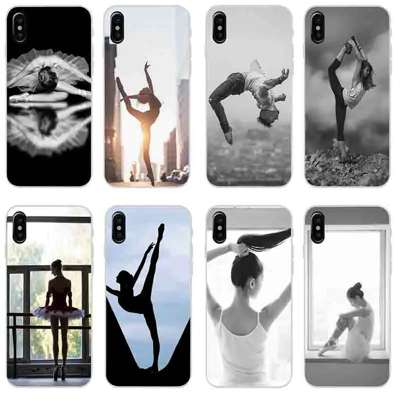 Hot Ballet Dancer Soft TPU Silicone Mobile Phone Cases Bags for iPhone X XR XS Max 10 7 6 6s 8 Plus 4 4S 5 5S SE 5C Coque Shell | Мобильные