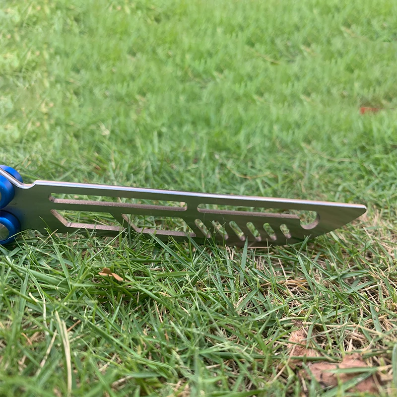 Цельнокроеный тренировочный нож-бабочка EDC Balisong с нескользящим рисунком и