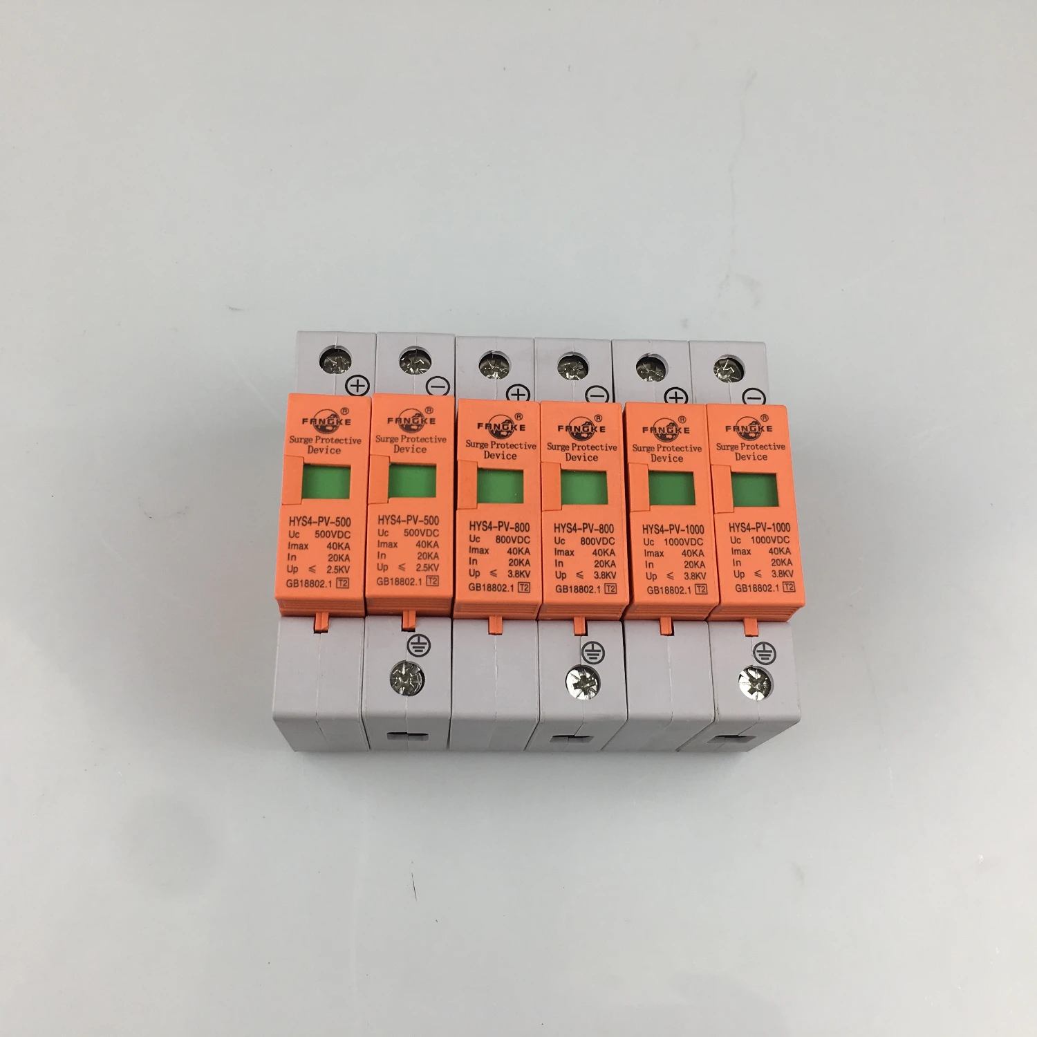 SPD Dc500V 800V 1000V2 P 20~ 40ka Surge Protective Device Of Low Voltage Surge Of House 2 Poles, Voltage Surge Suppressor