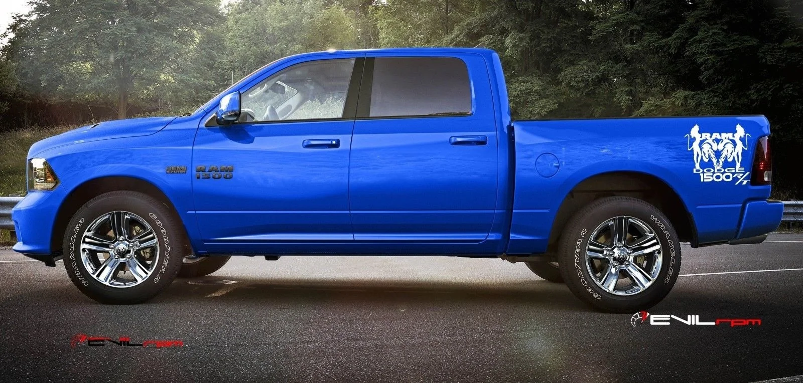 Для 2 шт./пара Dodge Ram 1500 RT HEMI подсветка салона автомобиля коробка графическая Наклейка Набор наклеек на заказ mopar