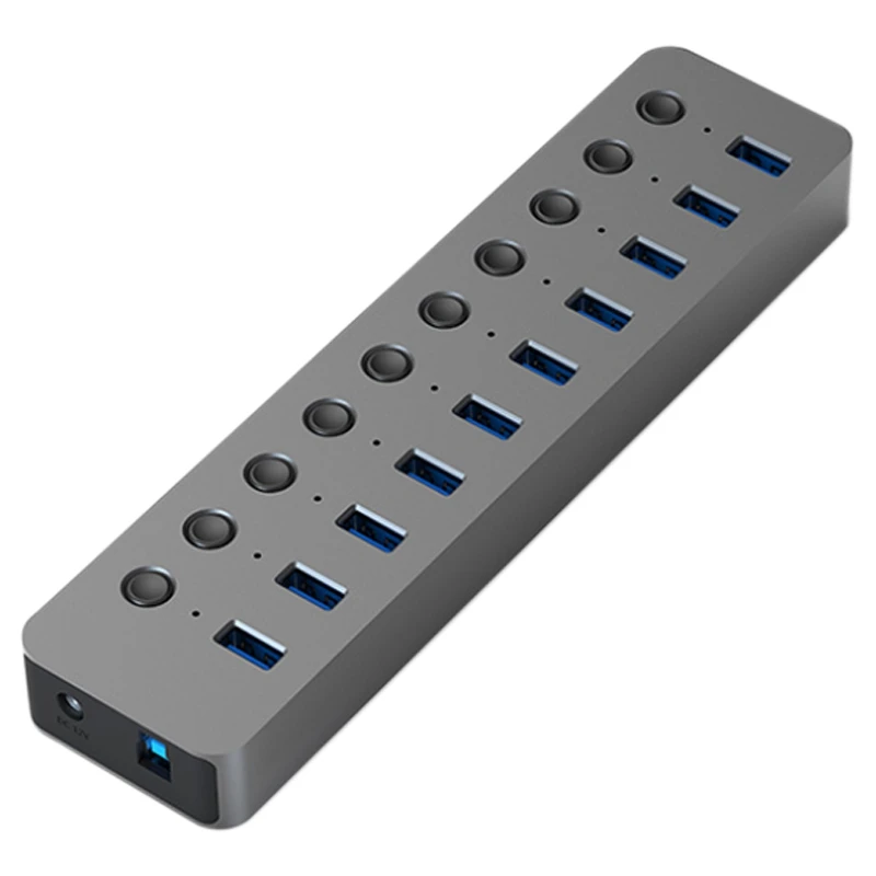 

10-Порты и разъёмы USB3.0 с высоким уровнем Скорость передачи разветвитель с Мощность переключатель Управление удлинитель (штепсельная Вилка е...