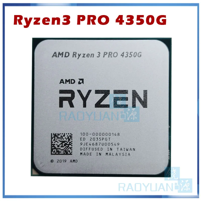 AMD Ryzen 3 PRO 4350G R3 8 ГГц четырехъядерный восьмипоточный ЦПУ процессор 100 000000148 разъем