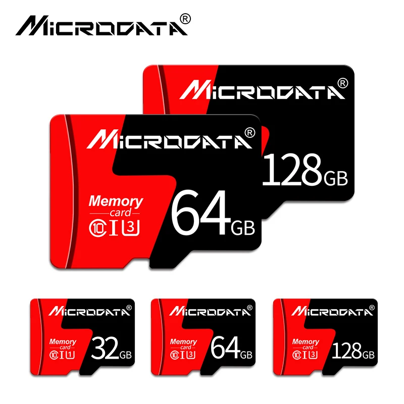 Оптовая Продажа Красный micro sd 16 ГБ 32 SDHC microsd 64 Гб 128 Флэш-карта памяти SDXC Class 10 TF/micro SD