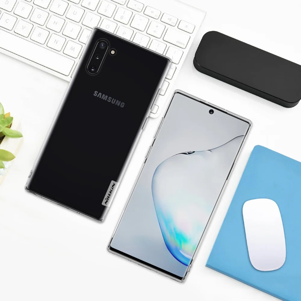Чехол для samsung Galaxy Note 10 10+ Nillkin Натуральный Мягкий ТПУ Силиконовые прозрачные задняя крышка чехол для samsung S10 PLUS S10e