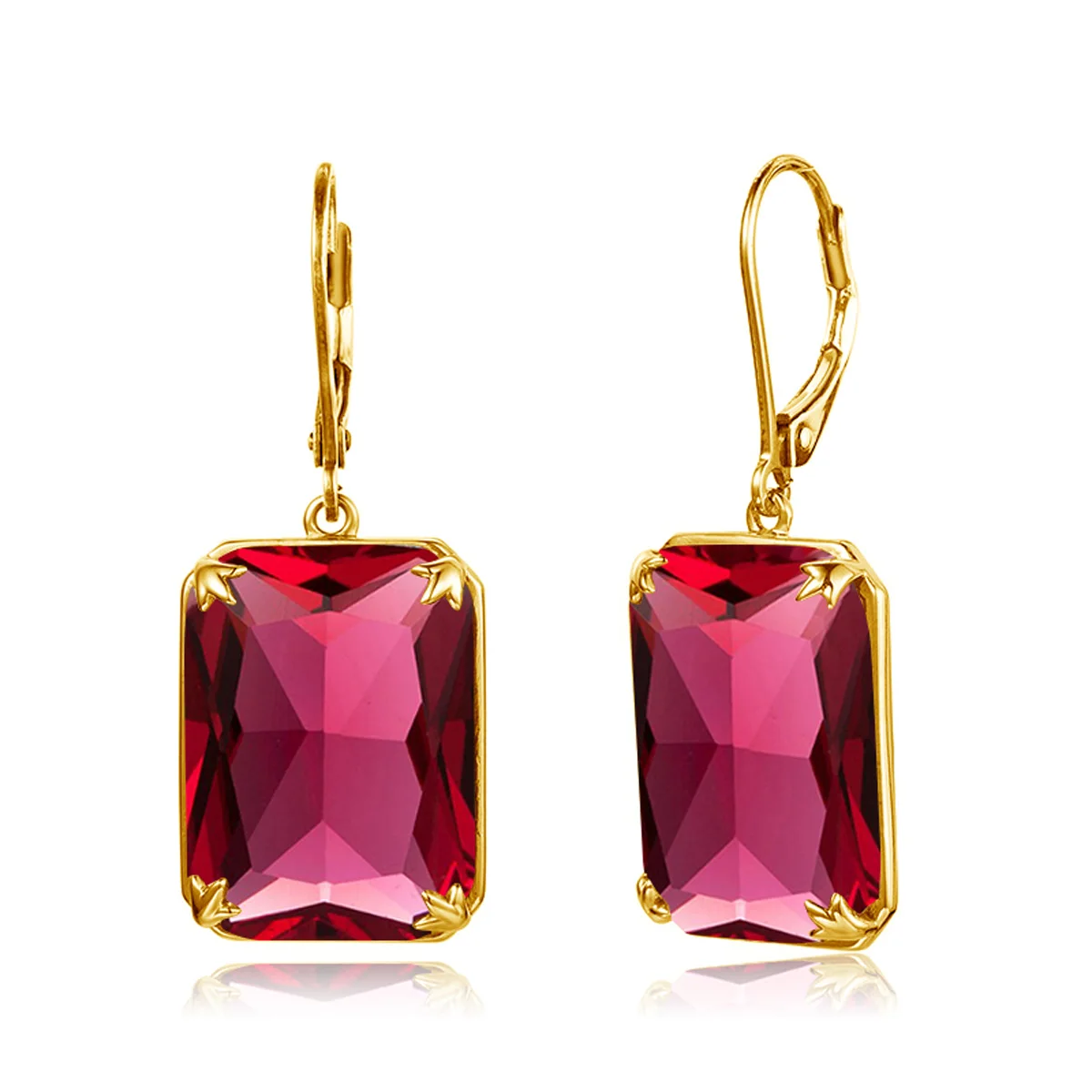 

Simplicity14K золотые серьги, классический стиль, Роскошные, высокое качество, рубиновые серьги, Стерлинговое серебро 925, годовщина, ювелирные укр...