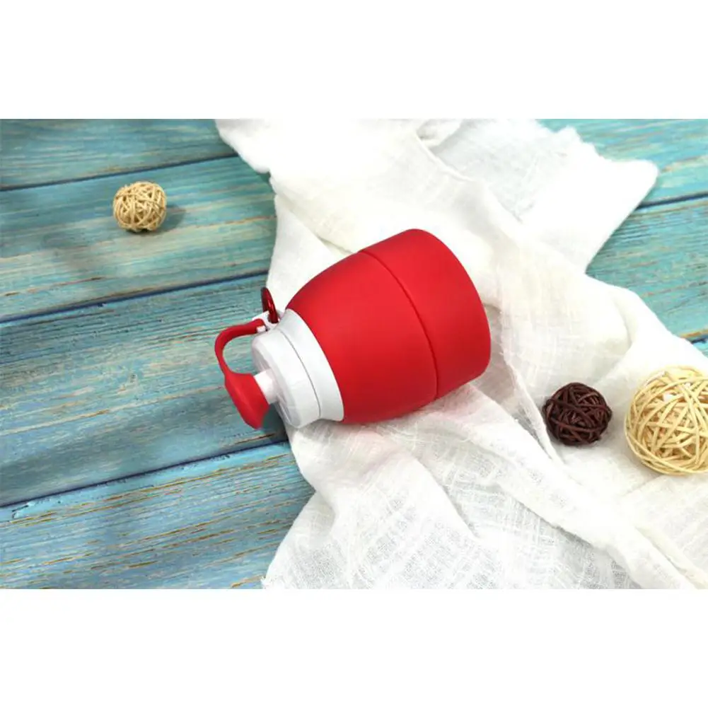 

Outdoor Foldable Silica Gel Bottle High Temperature Resistant Light Weight Bottle for Sports Travel