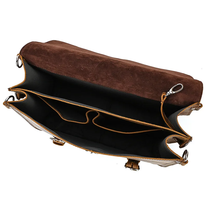 European and American leather retro travel bag men's leather hand luggage bag large capacity casual fashion one-shoulder diagona